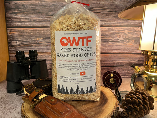 Fire Starter Waxed Pine Wood Chips 2lbs
